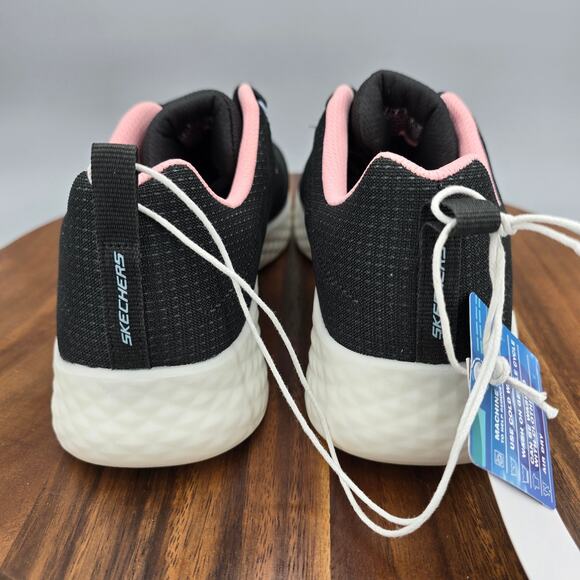 Skechers Shoes Women's 9 Black Lite Foam lace Up Athletic Walking Sneakers - Picture 5 of 8